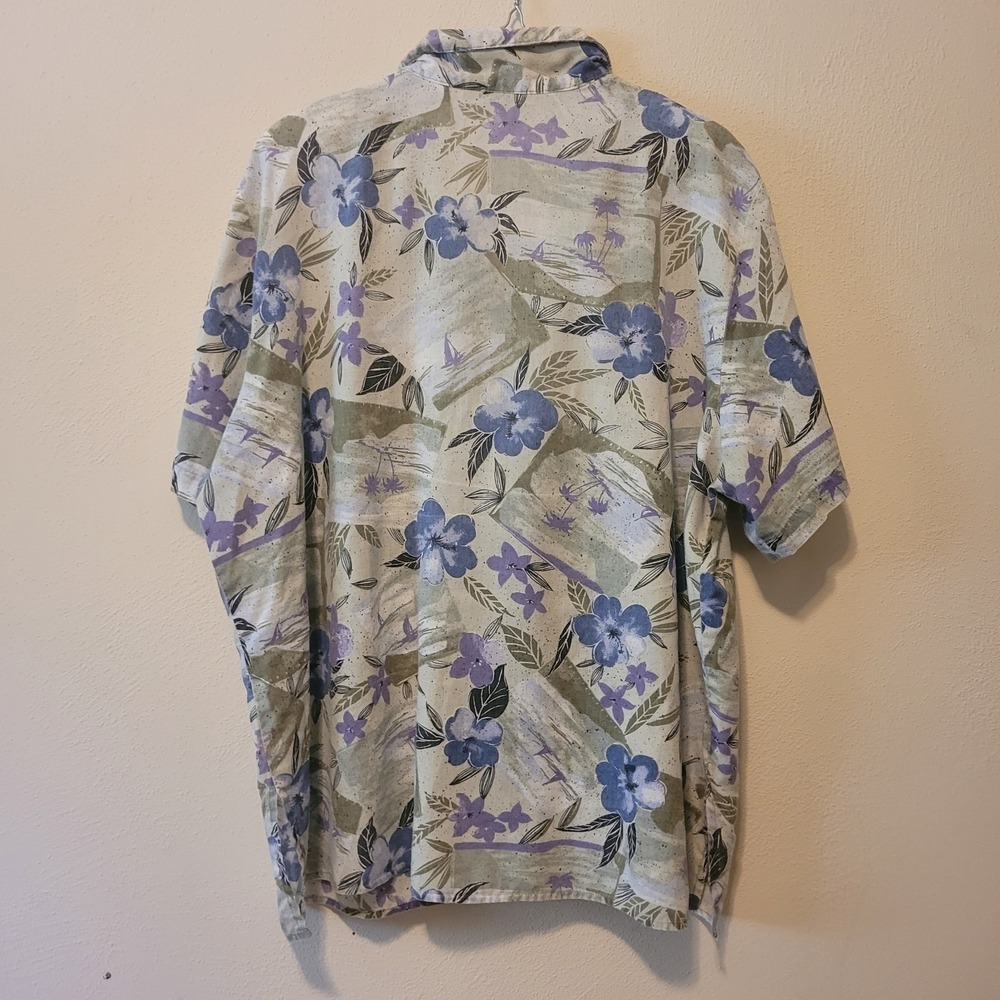 Vintage Willow Bay 90s Button Shirt Cottagecore Floral Flower Earth Tones Nature - Picture 2 of 7